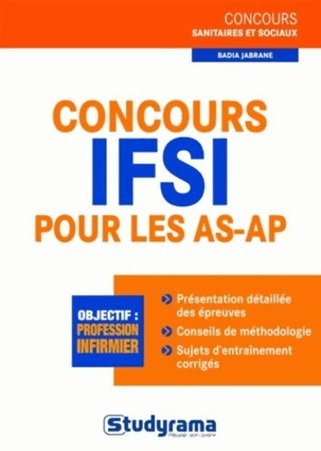 Livrenpoche : Concours IFSI pour les AS-AP - Badia Jabrane - Livre