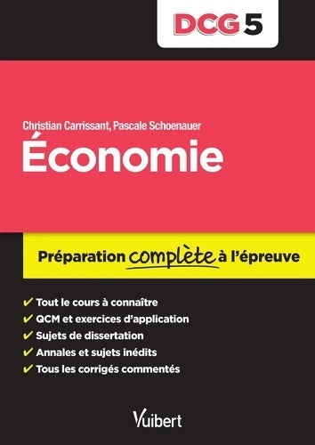 Livrenpoche : DCG 5. économie - préparation complète à l'épreuve - Christian Carrissant - Livre