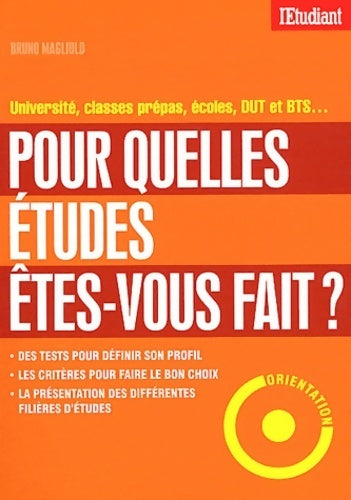 Livrenpoche : Pour quelles études etes-vous - Bruno Magliulo - Livre
