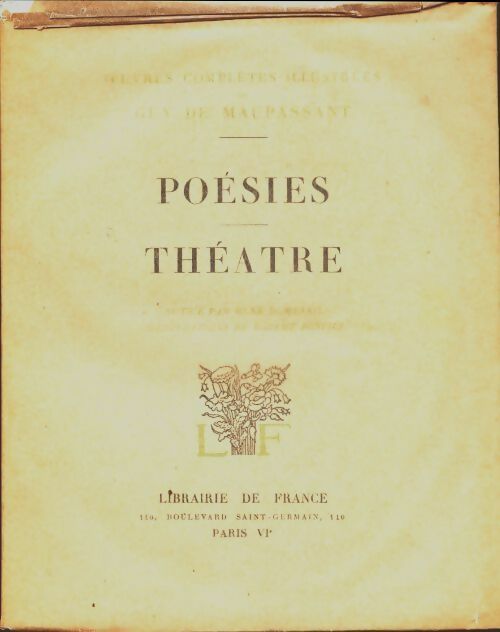 Livrenpoche : Poésies / Théâtre - Guy De Maupassant - Livre