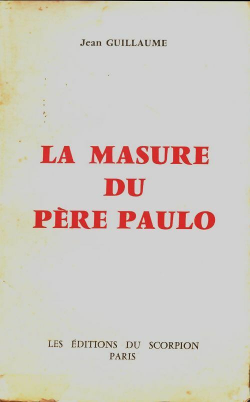 Livrenpoche : La masure du père Paulo - Jean Guillaume - Livre