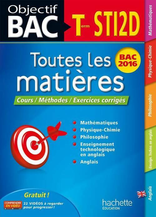 Livrenpoche : Objectif bac toutes les matieres term sti2d - Jean-Louis Berducou - Livre