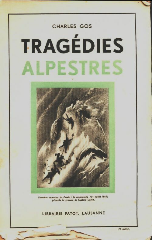 Livrenpoche : Tragédies alpestres - Charles Gos - Livre