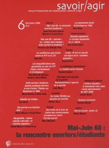 Livrenpoche : Savoir/agir n°6 : - Collectif - Livre