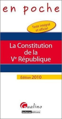 Livrenpoche : La constitution de la ve république - Gualino - Livre
