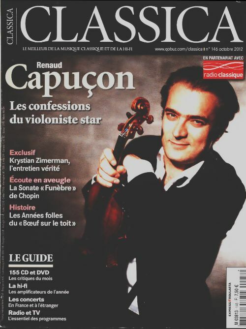 Livrenpoche : Classica n°146 : Renaud Capuçon - Collectif - Livre