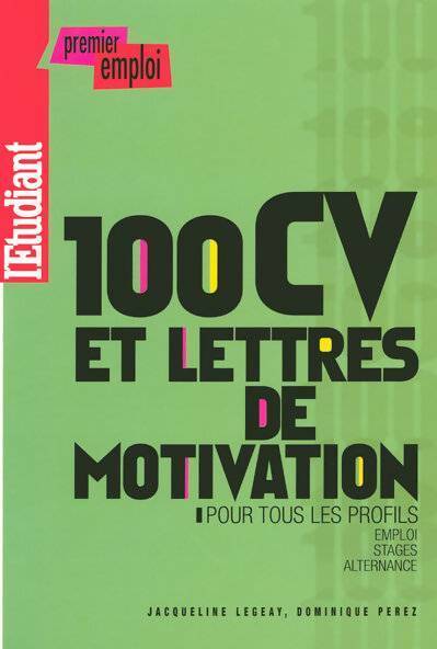 Livrenpoche : 100 CV et lettres de motivation pour tous les profils - Jacqueline Legeay - Livre