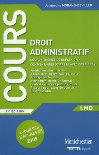 Livrenpoche : Droit administratif - Jacqueline Morand-Deviller - Livre