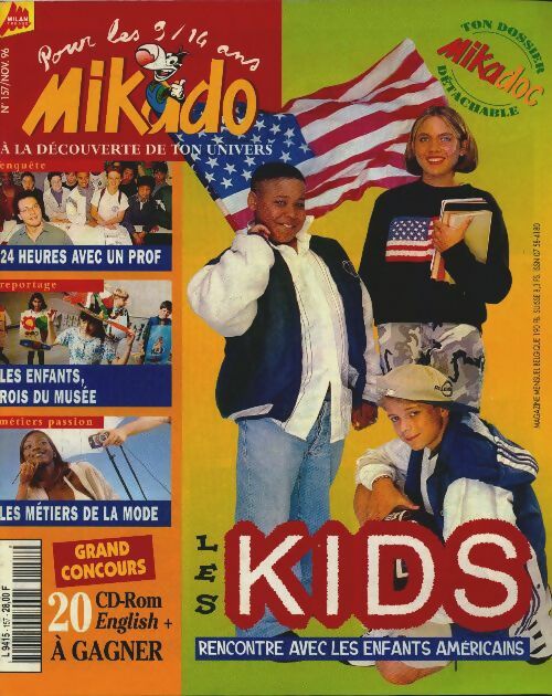 Livrenpoche : Mikado n°157 : Les kids, rencontre avec les enfants américains - Collectif - Livre