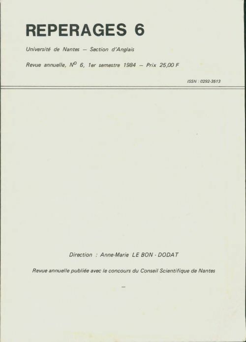 Livrenpoche : Repérages n°6 - Collectif - Livre