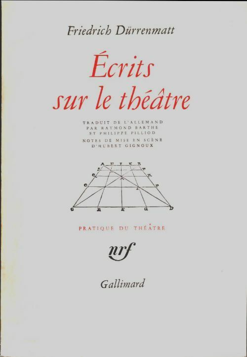 Livrenpoche : Ecrits sur le théâtre - Friedrich Dürrenmatt - Livre