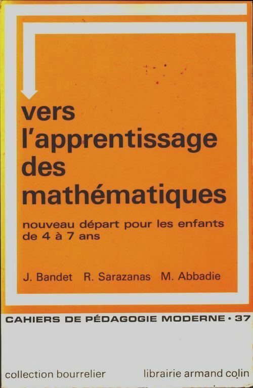 Livrenpoche : Vers l'apprentissage des mathématiques - Collectif - Livre
