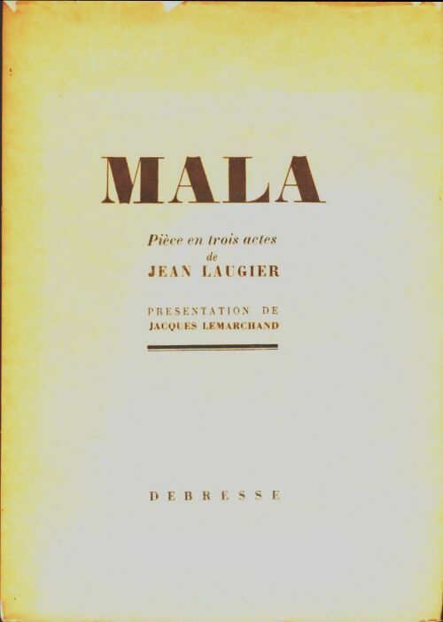 Livrenpoche : Mala - Jean Laugier - Livre