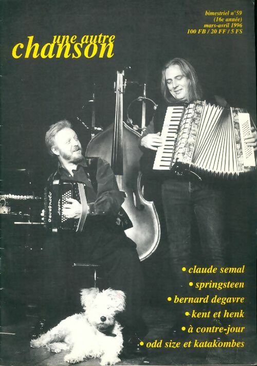 Livrenpoche : Une autre chanson n°59 : Claude Semal, Springsteen, Bernard Degavre - Collectif - Livre