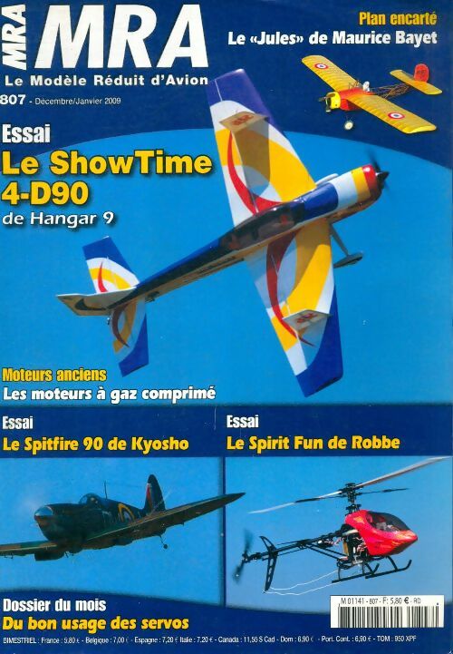 Livrenpoche : MRA Le Modèle Réduit d'Avion n°807 : Le ShowTime 4-D90 - Collectif - Livre