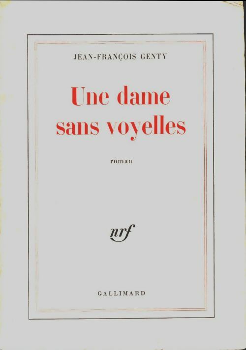 Livrenpoche : Une dame sans voyelles - Jean-François Genty - Livre