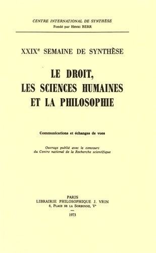 Livrenpoche : Le droit, les sciences humaines et la philosophie (extraits) - Léon Husson - Livre