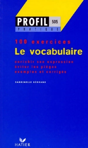 Livrenpoche : Le vocabulaire - Sabrinelle Bédrane - Livre