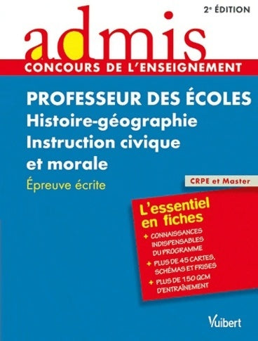 Livrenpoche : Professeur des écoles. Français, histoire-géographie, instruction civique et morale - Marc Loison - Livre
