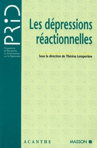 Livrenpoche : Les dépressions reactionnelles - Thérèse Lempérière - Livre