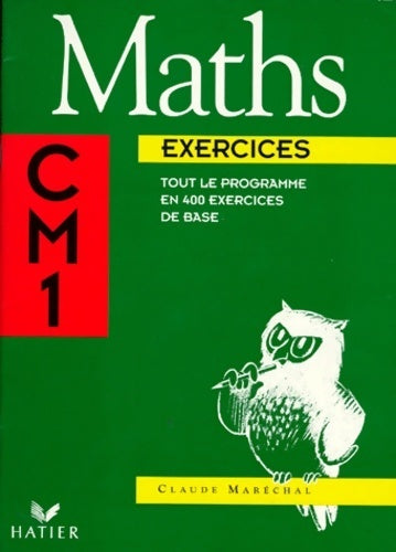 Livrenpoche : Maths exercices CM1 - Marechal-c - Livre