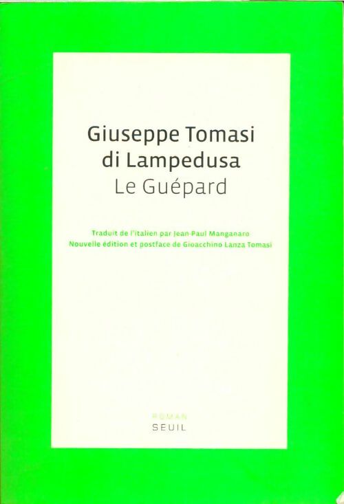 Livrenpoche : Le guépard - Giuseppe Tomasi Di Lampedusa - Livre