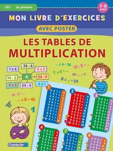 Livrenpoche : Livre d'exercices avec poster - les tables de multiplication - Collectif - Livre