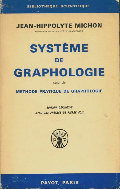 Livrenpoche : Système de graphologie - Jean Hippolyte Michon - Livre