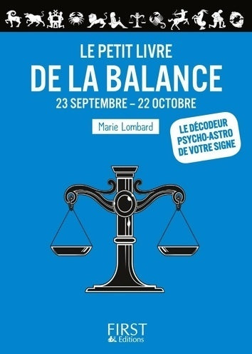 Livrenpoche : Le petit livre de la balance - Marie Lombard - Livre