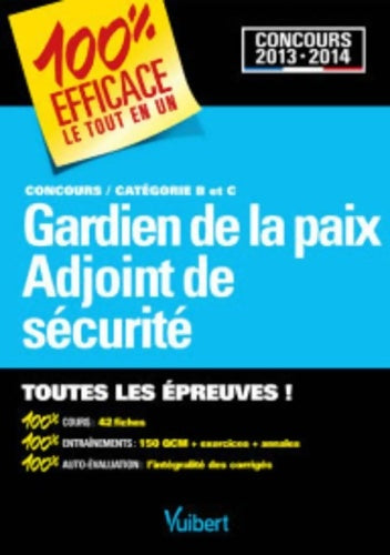 Livrenpoche : Concours gardien de la paix et adjoint de sécurité : Concours catégories b et c - Pierre Couturier - Livre