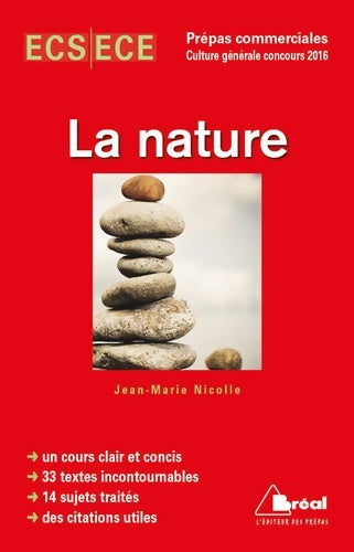Livrenpoche : Thème de culture générale hec 2016 : La nature - Jean-Marie Nicolle - Livre