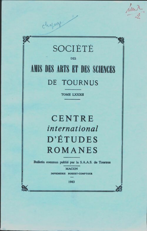 Livrenpoche : Société des amis des arts et des sciences de Tournus Tome LXXXII - Collectif - Livre