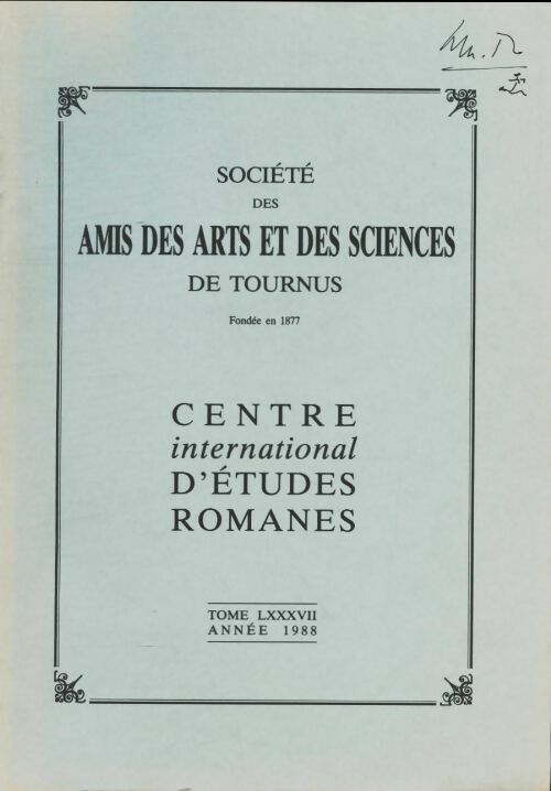 Livrenpoche : Société des amis des arts et des sciences de Tournus Tome LXXXVII - Collectif - Livre