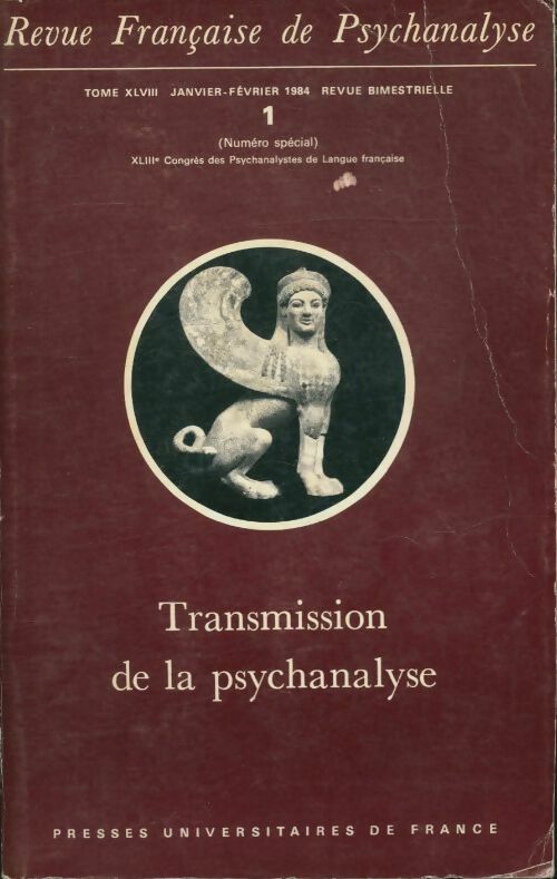 Livrenpoche : Revue française de psychanalyse tome XLVIII : Transmission de la psychanalyse - Collectif - Livre