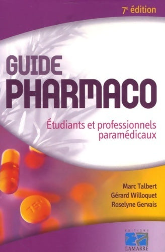 Livrenpoche : Guide pharmaco - Marc Talbert - Livre