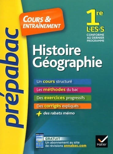 Livrenpoche : Histoire-géographie 1re L, ES, S. Cours & entraînement - Christophe Clavel - Livre
