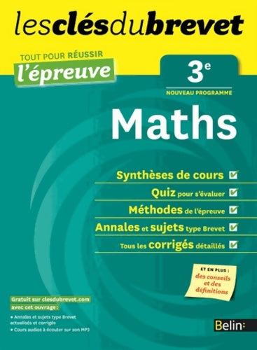 Livrenpoche : Maths 3e - Sylvie Géneau - Livre