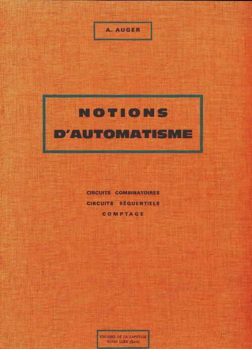 Livrenpoche : Notions d'automatisme - Albin Auger - Livre