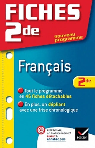 Français seconde - Bernard Darbeau - Livre