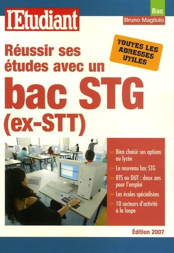 Livrenpoche : Réussir ses études avec un bac STG (ex-STT) - Bruno Magliulo - Livre
