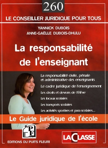 Livrenpoche : La responsabilité de l'enseignant - Yannick Dubois - Livre