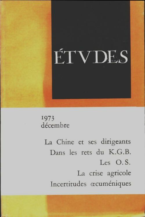 Livrenpoche : Études décembre 1973 - Collectif - Livre