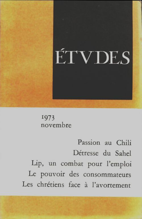 Livrenpoche : Études novembre 1973 - Collectif - Livre