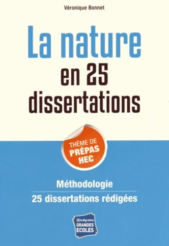 Livrenpoche : La nature en 25 dissertations - Véronique Bonnet - Livre