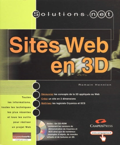 Livrenpoche : Sites web en 3d (avec cd) - Romain Hennion - Livre
