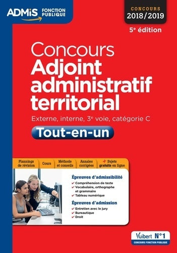 Livrenpoche : Adjoint administratif territorial 2018-2019 - Olivier Bellégo - Livre