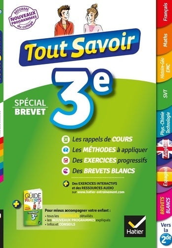 Livrenpoche : Tout savoir 3e spécial brevet - Dominique Estève - Livre