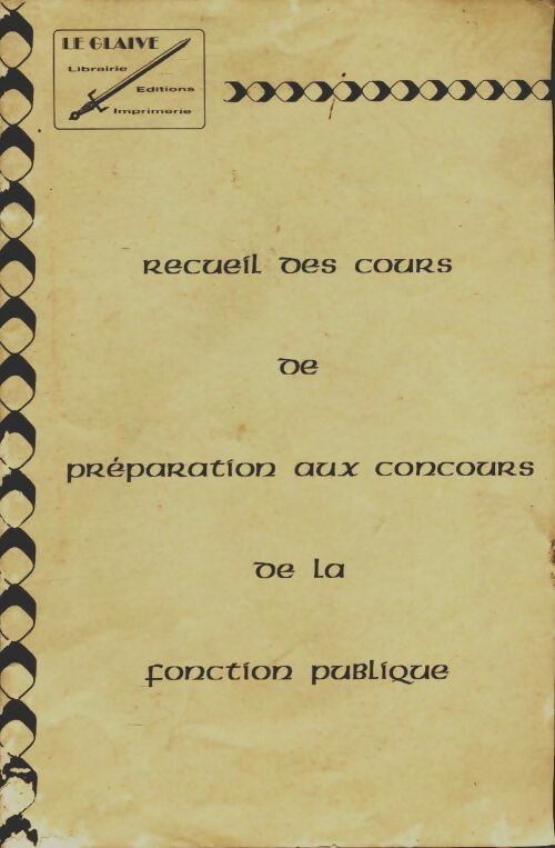Livrenpoche : Recueil de cours de préparation aux concours de la fonction publique - Collectif - Livre