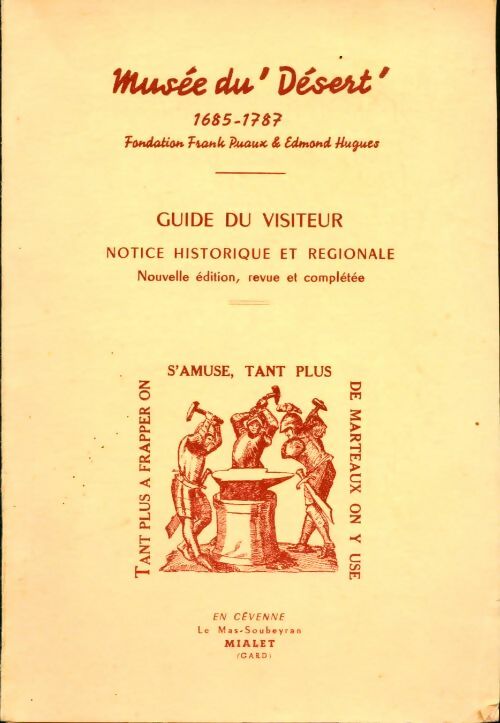 Livrenpoche : Musée du désert 1685-1787 - Collectif - Livre