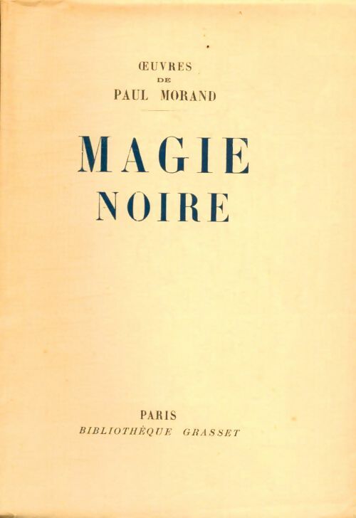 Livrenpoche : Magie noire - Paul Morand - Livre